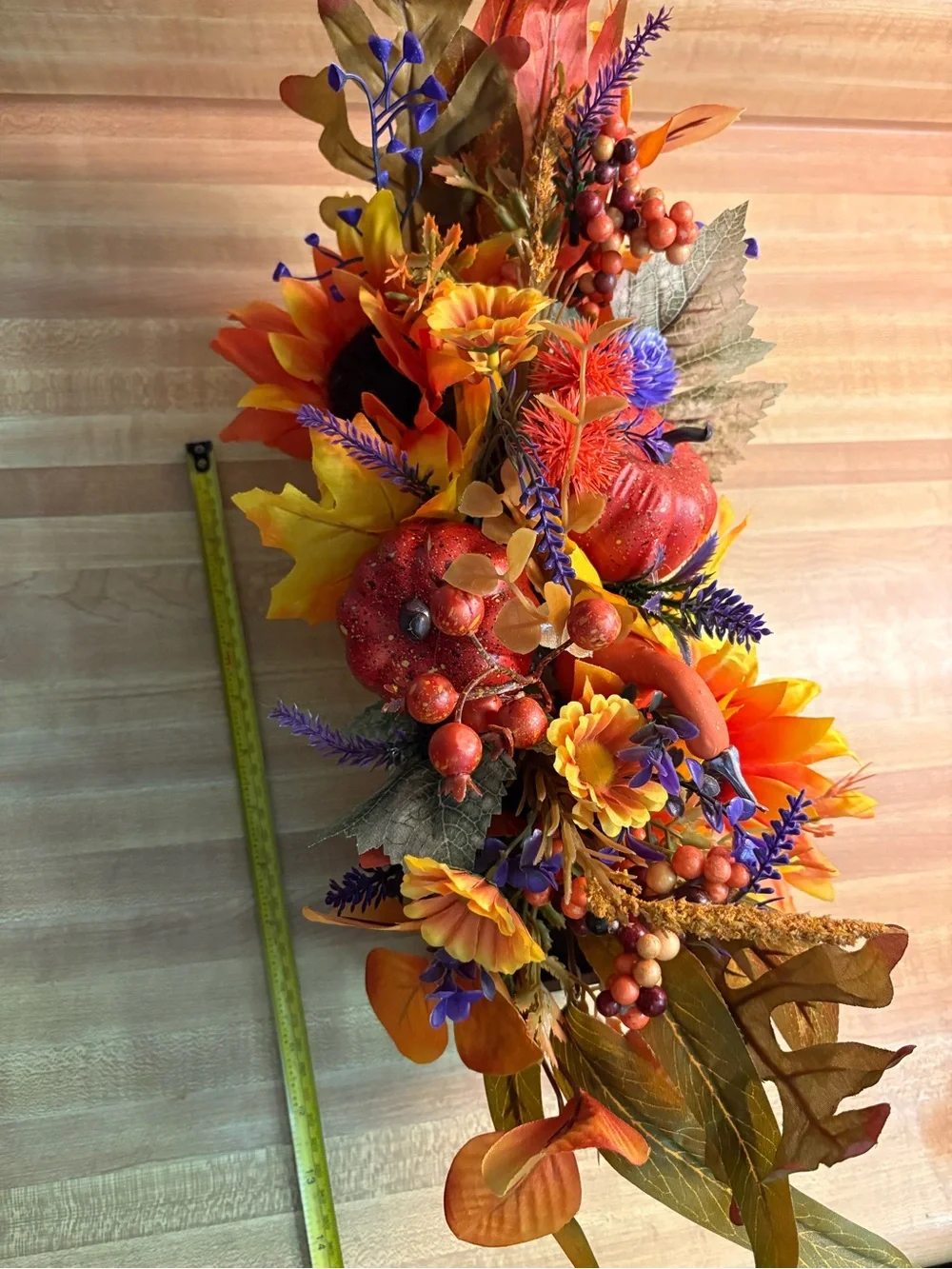 Autumn Decorative Pumpkin Bundle with Fall Floral Arrangement